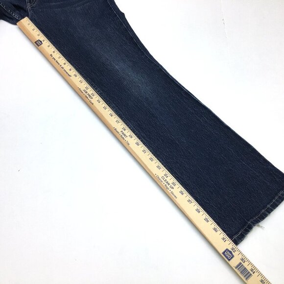 Levi's 524 Too Superlow Boot Cut Jeans Stretch size Juniors 11 length 32" - Picture 8 of 12